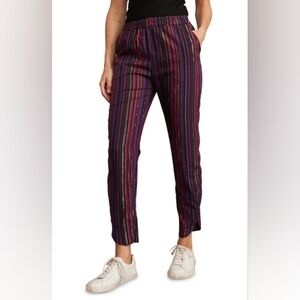 Marine Layer Allison Magenta Metallic Pull On Pants Size XS